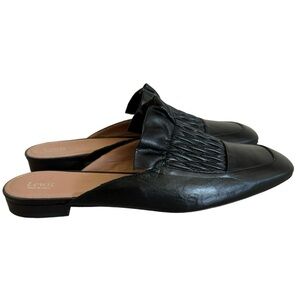 Lewit Black Leather Mules | Flats Size 40.5